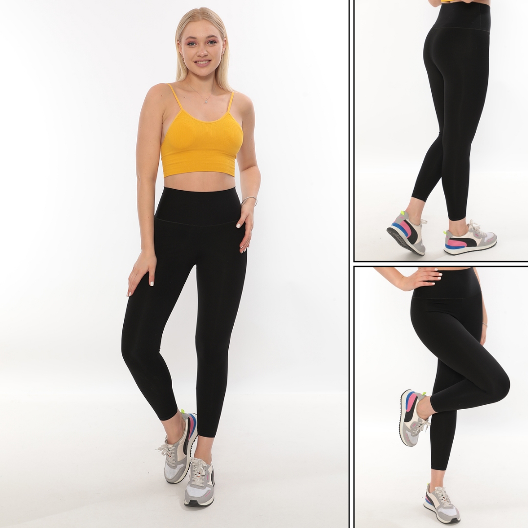 Stilyol – İki Beden İncelten Yüksek Bel Lazer Korse Tayt | Çift Kat Toparlayıcı, Dikişsiz Kadın Tayt