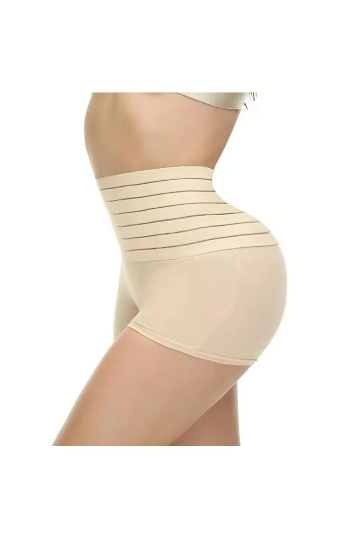 Stilyol Açık Ten Rengi Lazer Kesim Yüksek Bel Külot Korse – İz Yapmayan Dikişsiz Korse