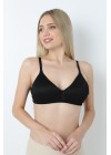 Stilyol Siyah Renk Açılabilir Çıtçıtlı Emzirme Sütyeni – Rahat ve Pratik Kullanım
