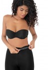 Stilyol Siyah Lazer Kesim Yüksek Bel Paçalı Korse – İz Yapmayan Dikişsiz Toparlayıcı Korse