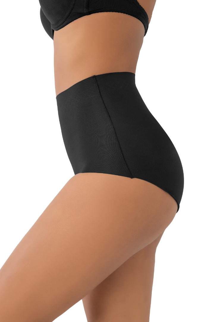 Stilyol Siyah Lazer Kesim Slip Korse – İz Yapmayan Dikişsiz Toparlayıcı Korse