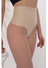 Stilyol Açık Ten Rengi Lazer Kesim String Korse – İz Yapmayan Dikişsiz Toparlayıcı Korse