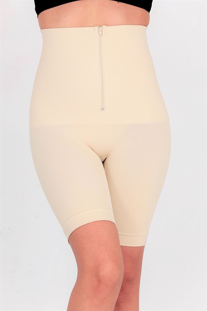 Stilyol Açık Ten Rengi Dikişsiz Korse – Fermuarlı Klasik Korse Şekillendirici Toparlayıcı