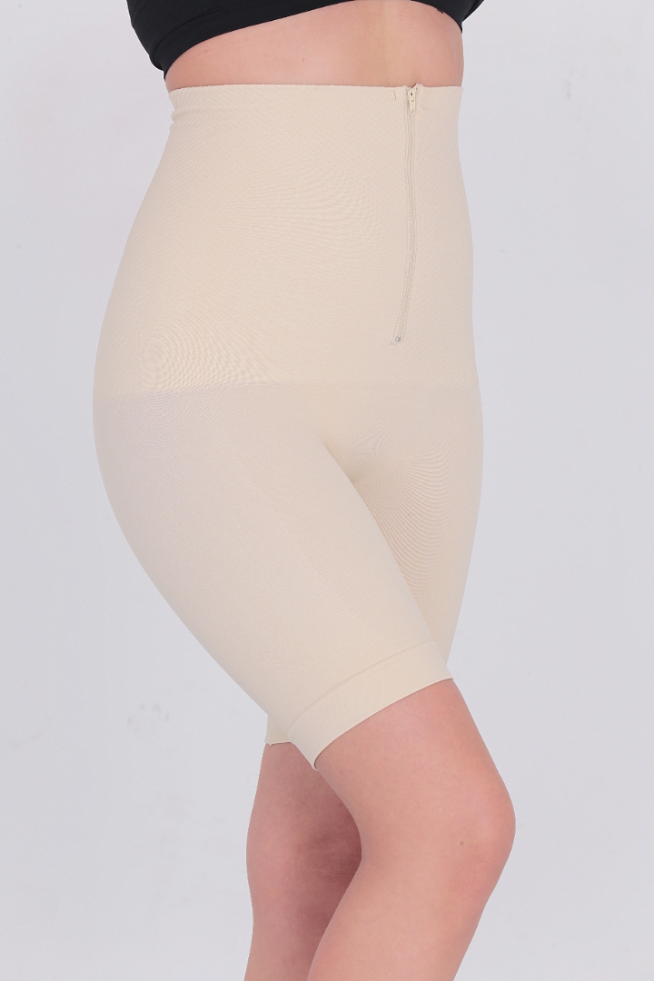 Stilyol Açık Ten Rengi Dikişsiz Korse – Fermuarlı Klasik Korse Şekillendirici Toparlayıcı