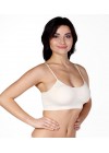 Stilyol Açık Ten Rengi Dikişsiz İnce Askılı Büstiyer Seamless Korse – Toparlayıcı, Şekillendirici ve Konforlu